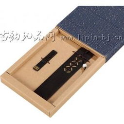 匠心办公礼 木制工艺品书签与8gU盘套装